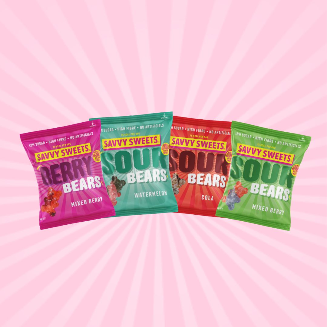 Savvy Sweets Trial 4-Pack  (Berry, Sour, Sour Cola & Sour Watermelon)